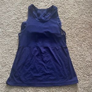 Women's Blue Sleeveless Top